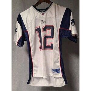 Tom Brady New England Patriots Jersey BOYS KIDS XL 18/20 VTG Reebok Youth White